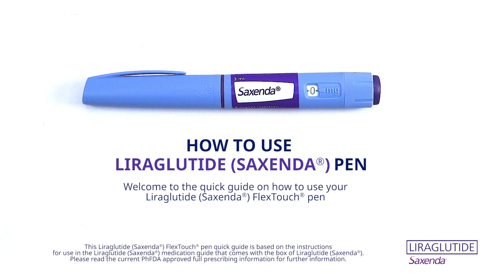 How To Use Liraglutide (Saxenda) Pen