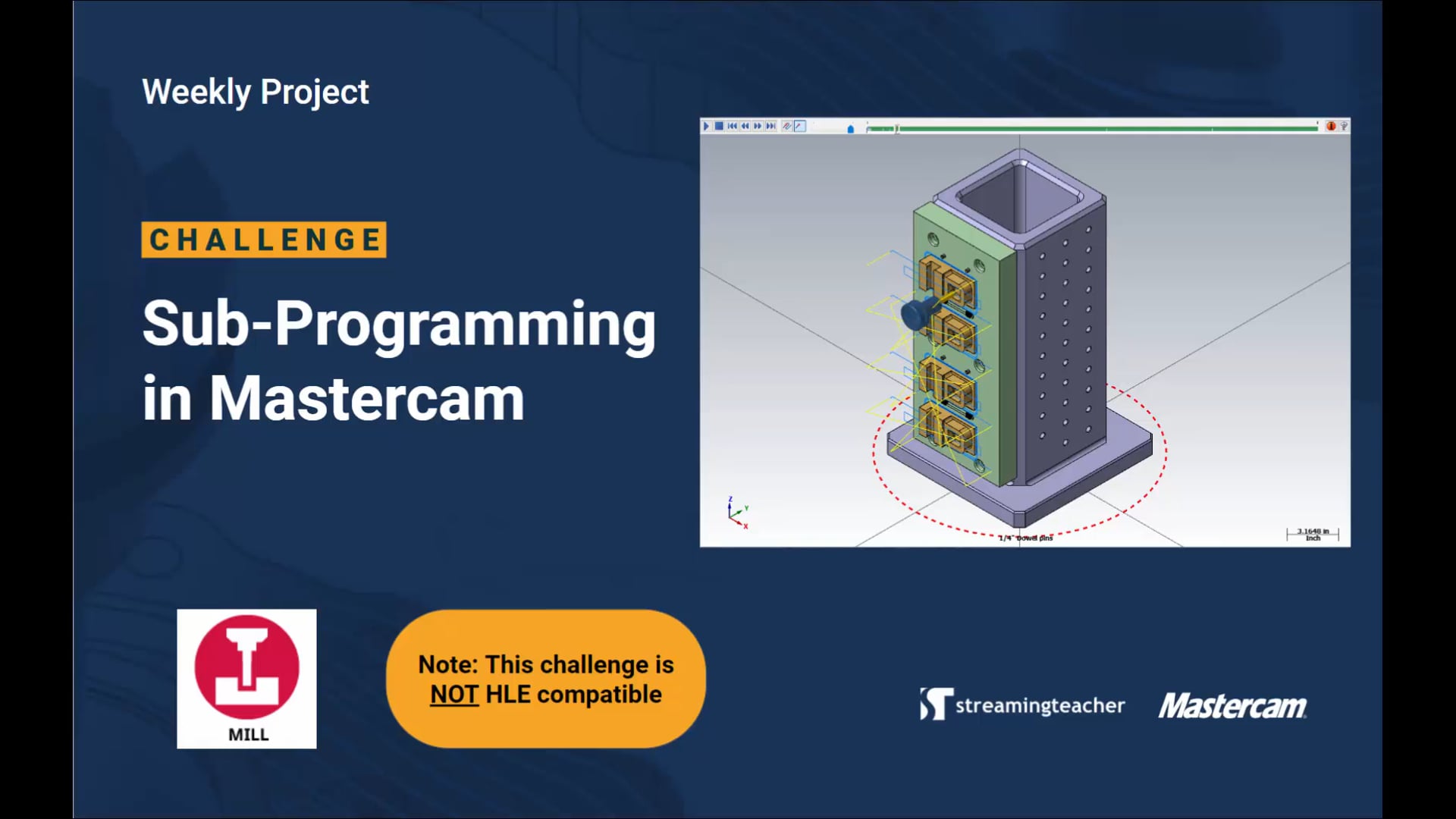 Sub-programming in Mastercam