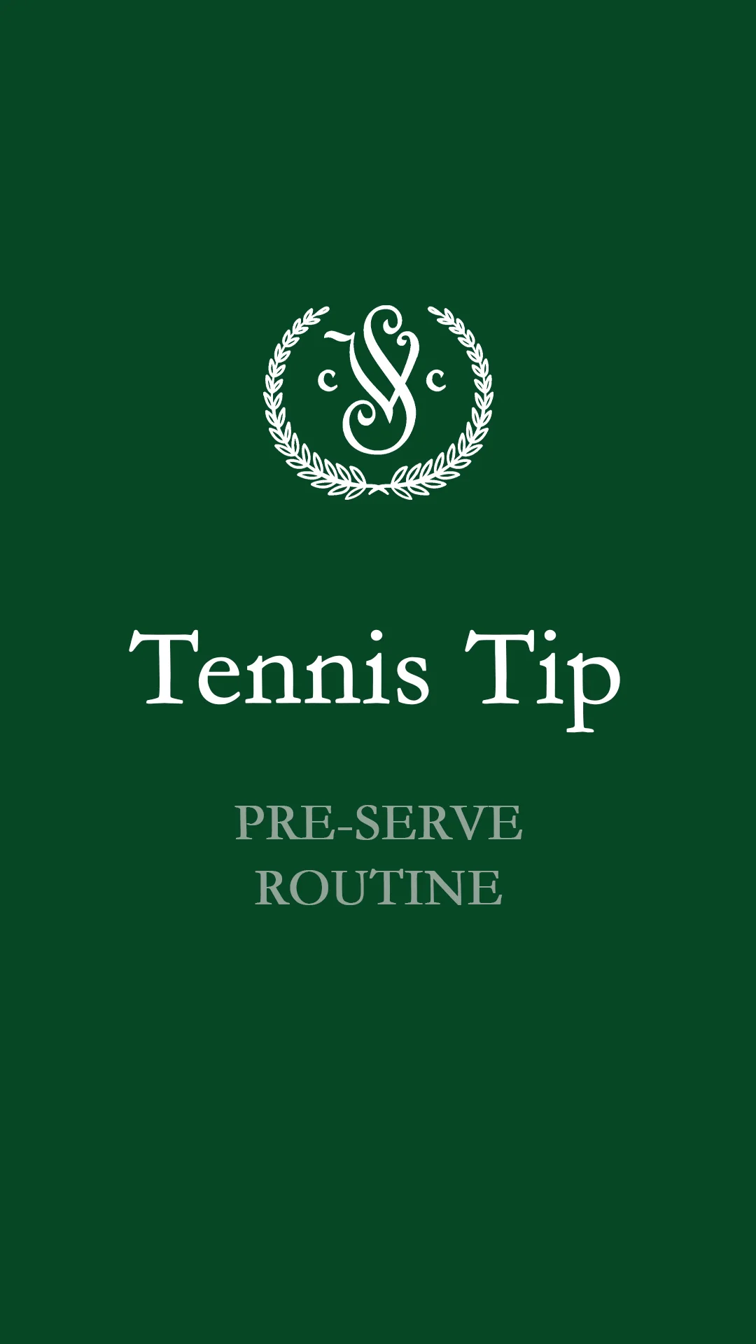 Racquets - Pre-Serve Routine on Vimeo