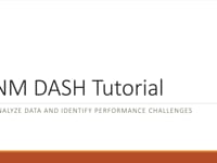 NM DASH Tutorial: Performance Challenges