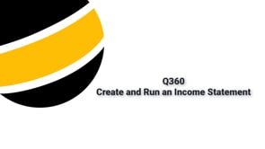 Create an Income Statement