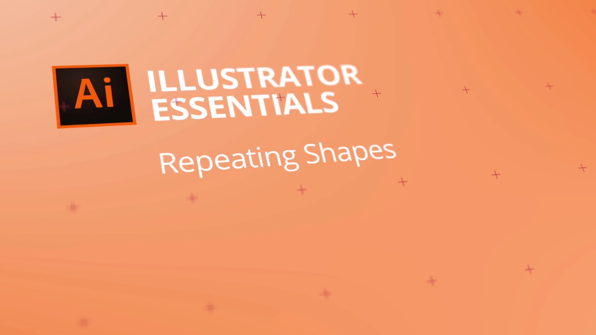 Class Project 10 - Drawing amazing repeating shapes in Adobe Illustrator CC  (Design a lovely repeating shape graphic), image size:1920x1080