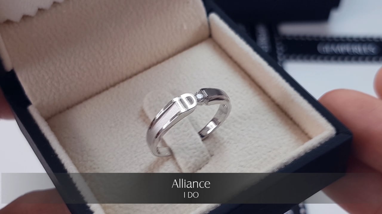 Fede Nuziale Donna I Do - Oro Bianco | Gemperles