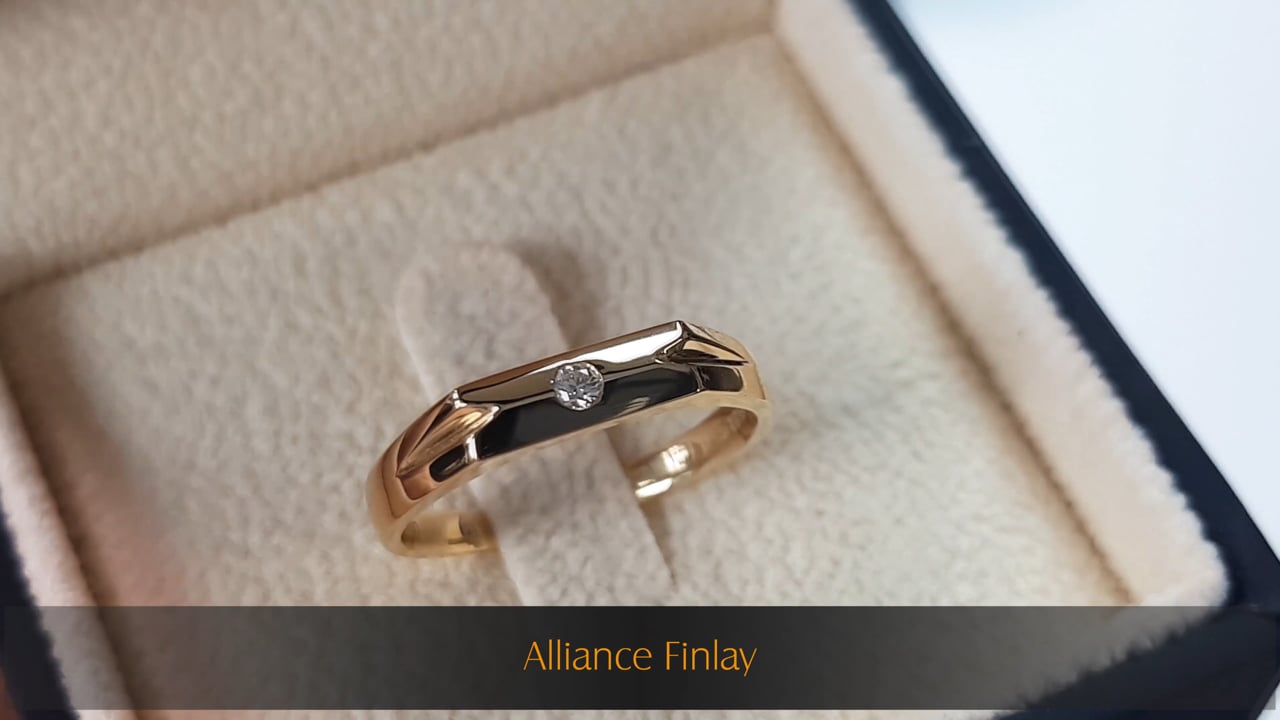 Alliance Homme Finlay - Or Jaune | Gemperles