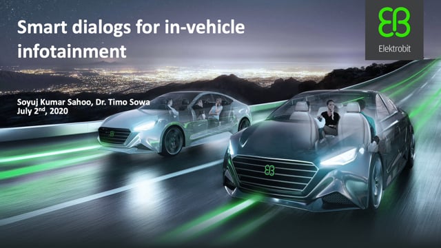 Smart dialogs for in-vehicle infotainment