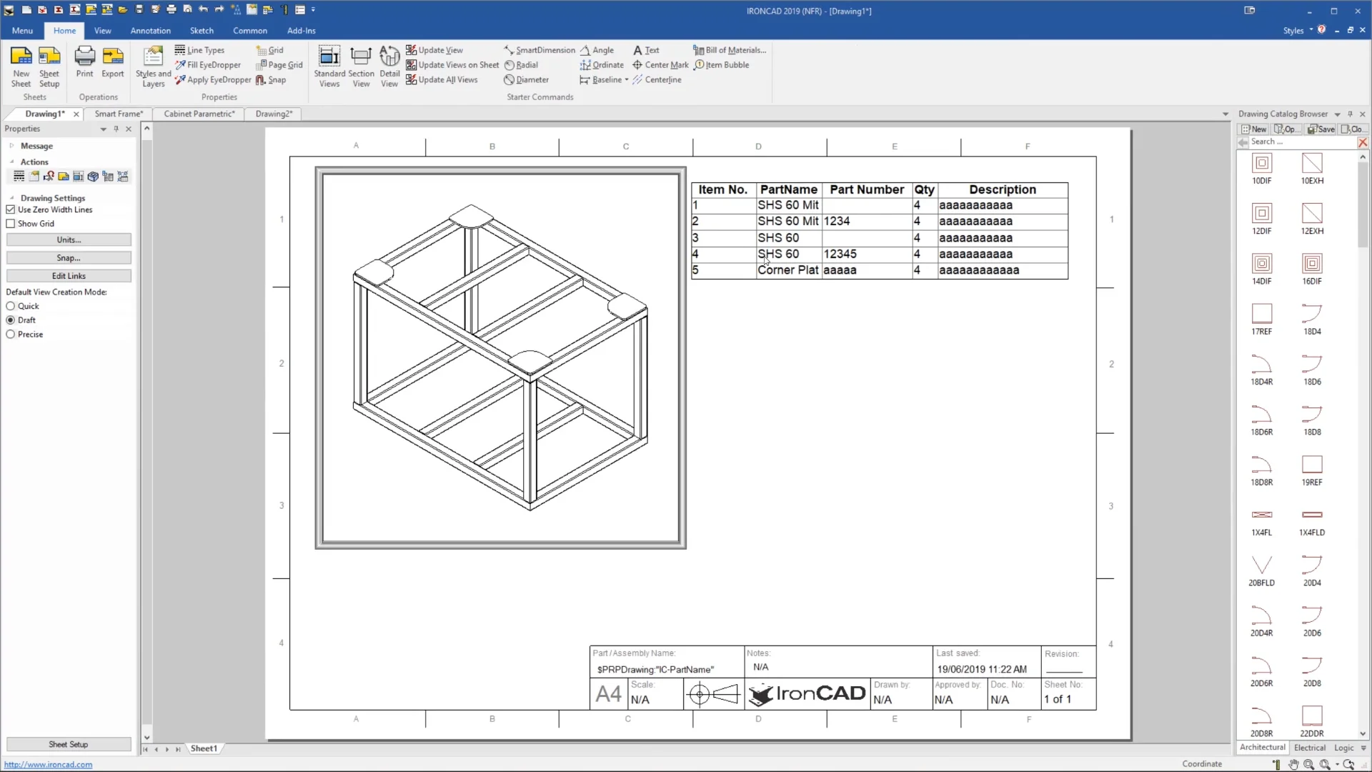 BOM & Cutlist Setup | IronCAD Tutorial