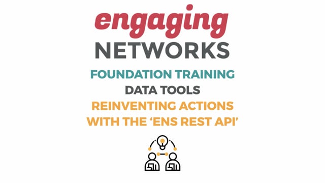 Foundations Training - Data - ENS REST API