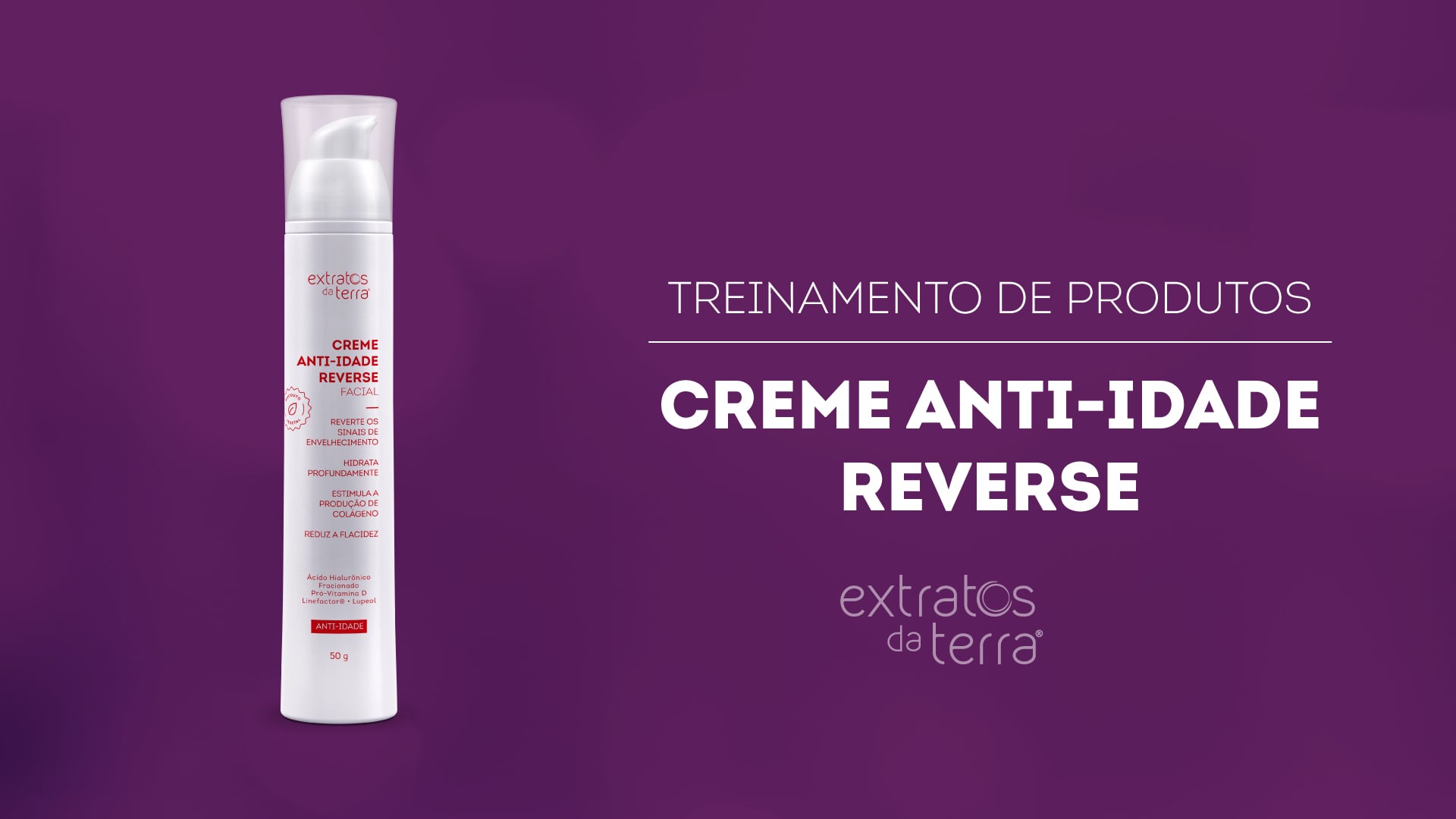 Conhecendo o Produto - Creme Anti-Idade Reverse Facial