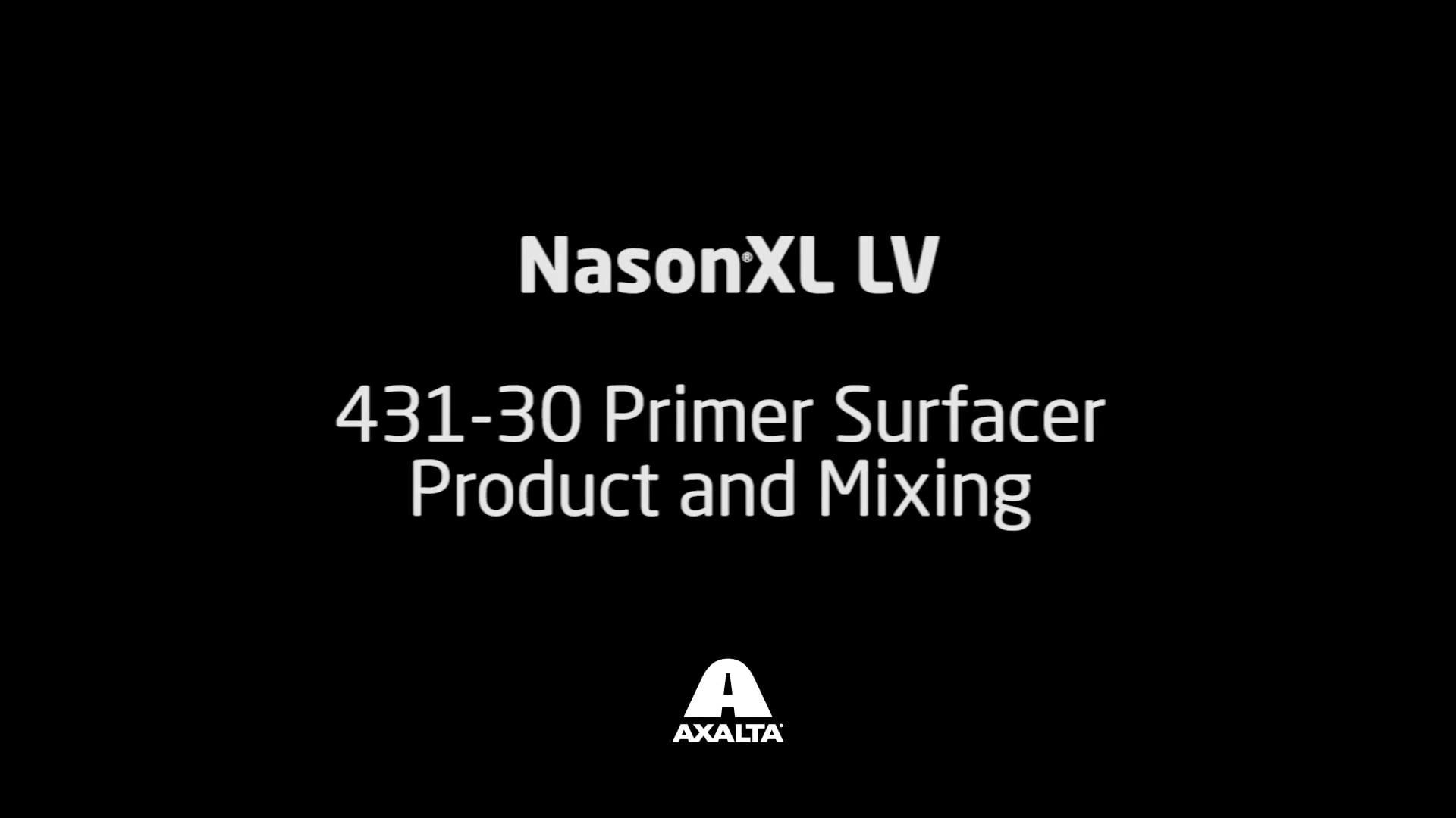 Nason®XL LV 43130 Surfacer Mixing on Vimeo