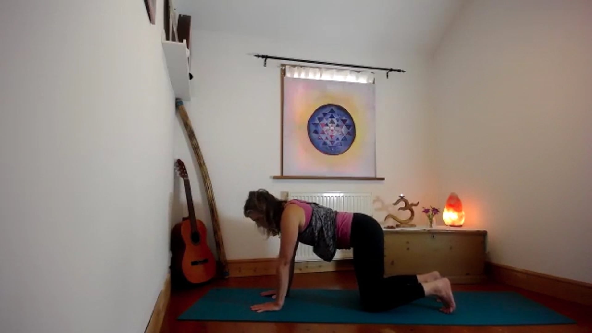 Gentle general floor stretches and hands and knees flow
