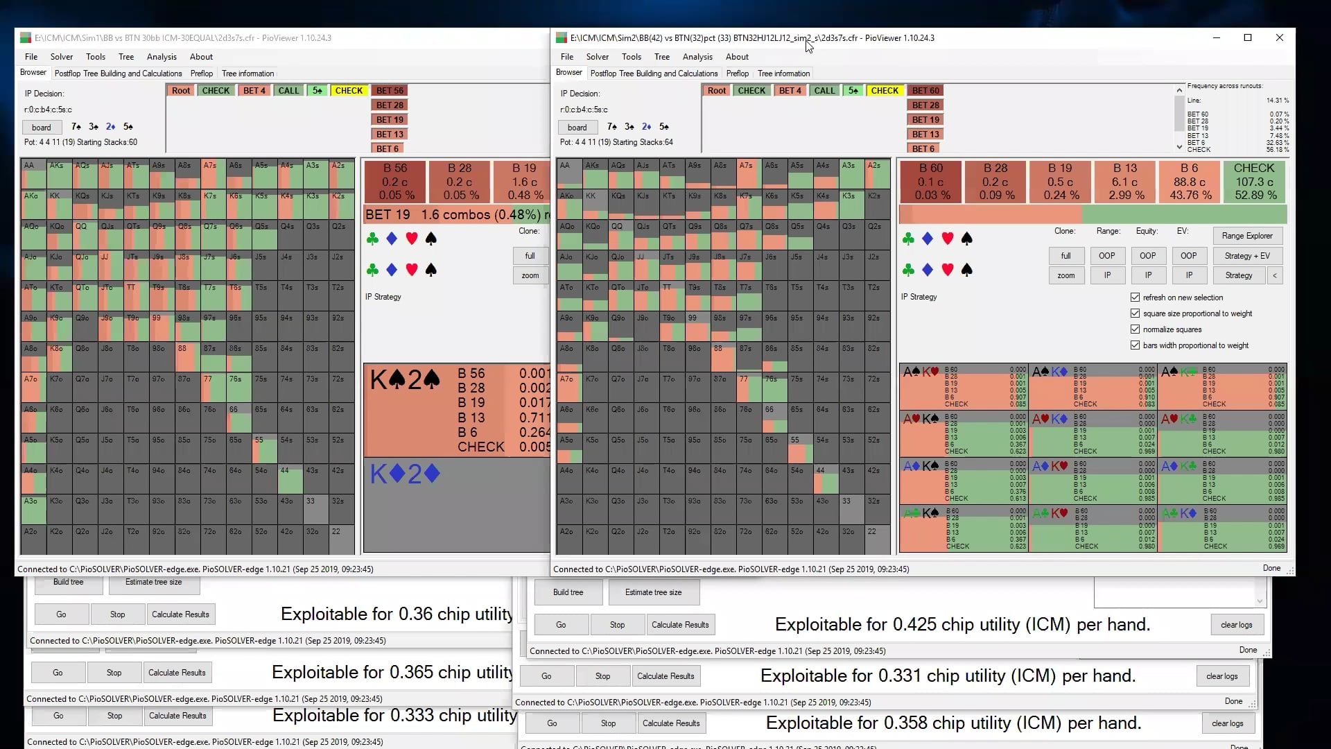 ICM Postflop Sims +  Final Table ICM Hand History Review