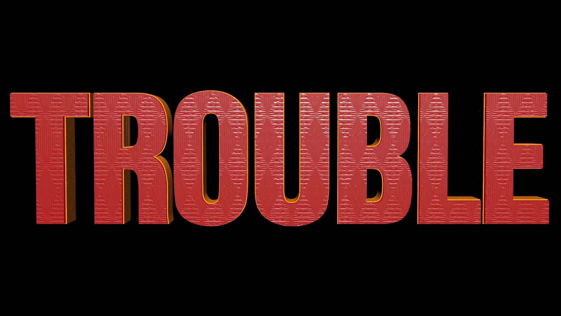 T.R.O.U.B.L.E (One Min Film)