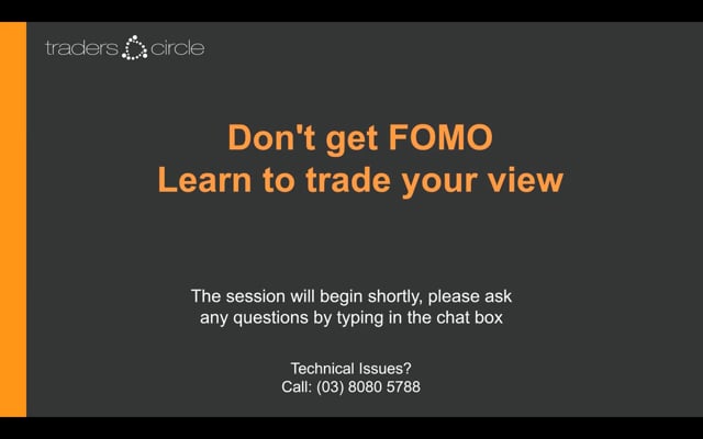 Don't get FOMO - Learn to trade your view