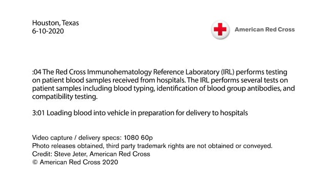 Biomed B-roll - Blood processing and testing in Houston Texas during Coronavirus pandemic