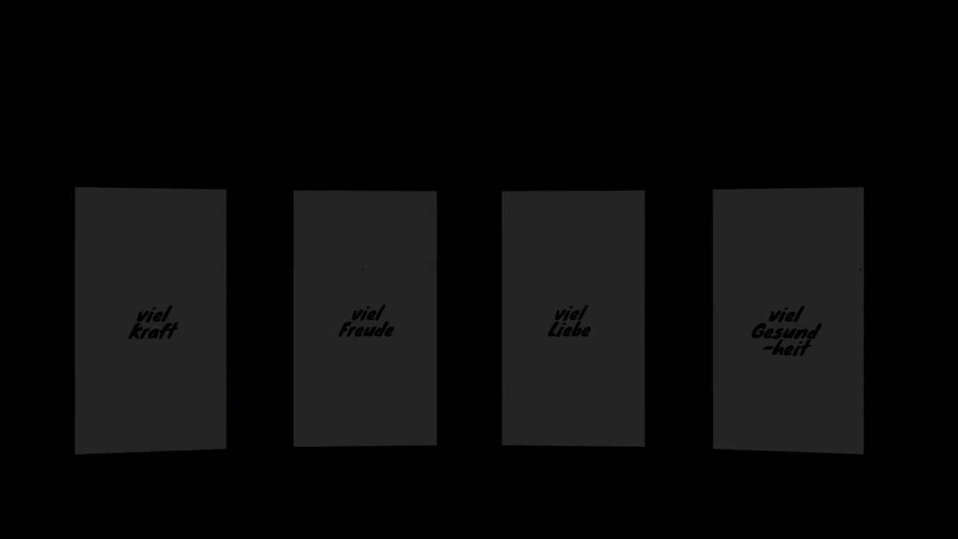 himmlisch digitale Handy 3D Gruß Worte animiert zu mehr Bedeutung mit Sounddesign & Music by Jonas Grauer