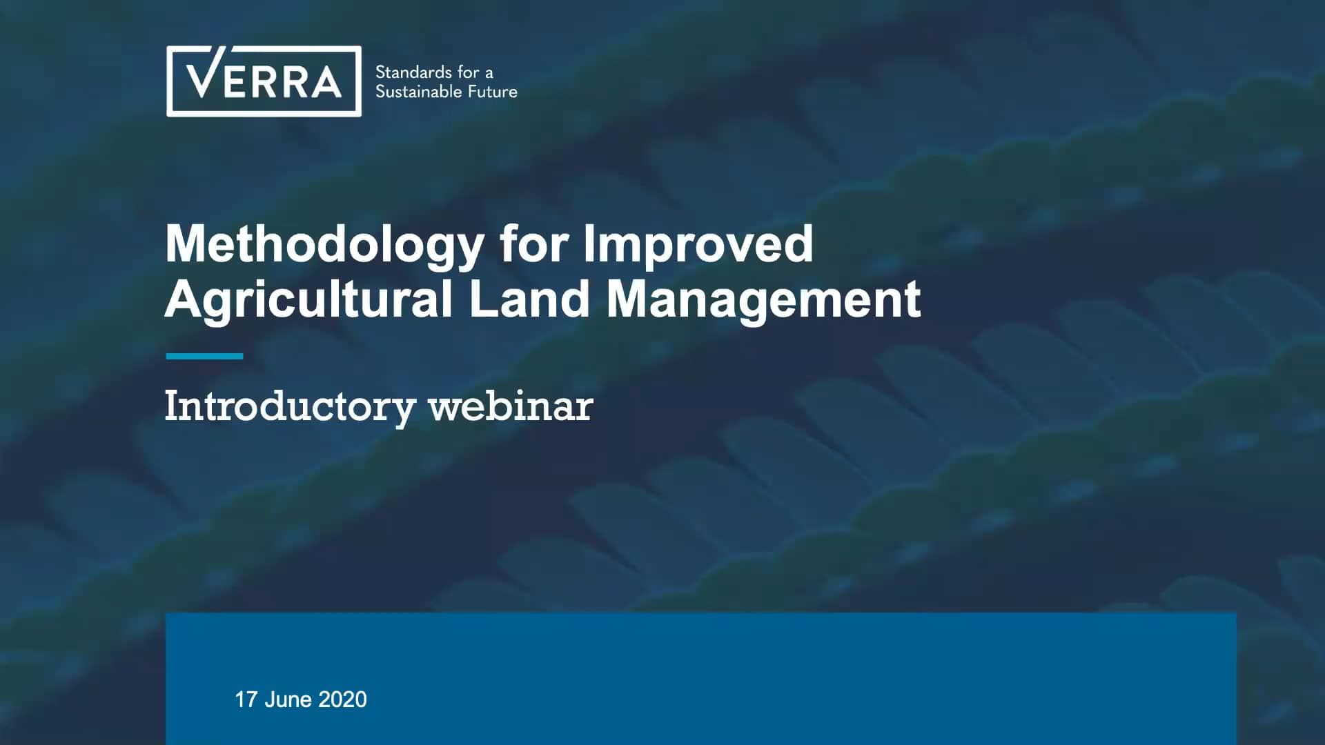 Methodology for Improved Agricultural Land Management Introductory