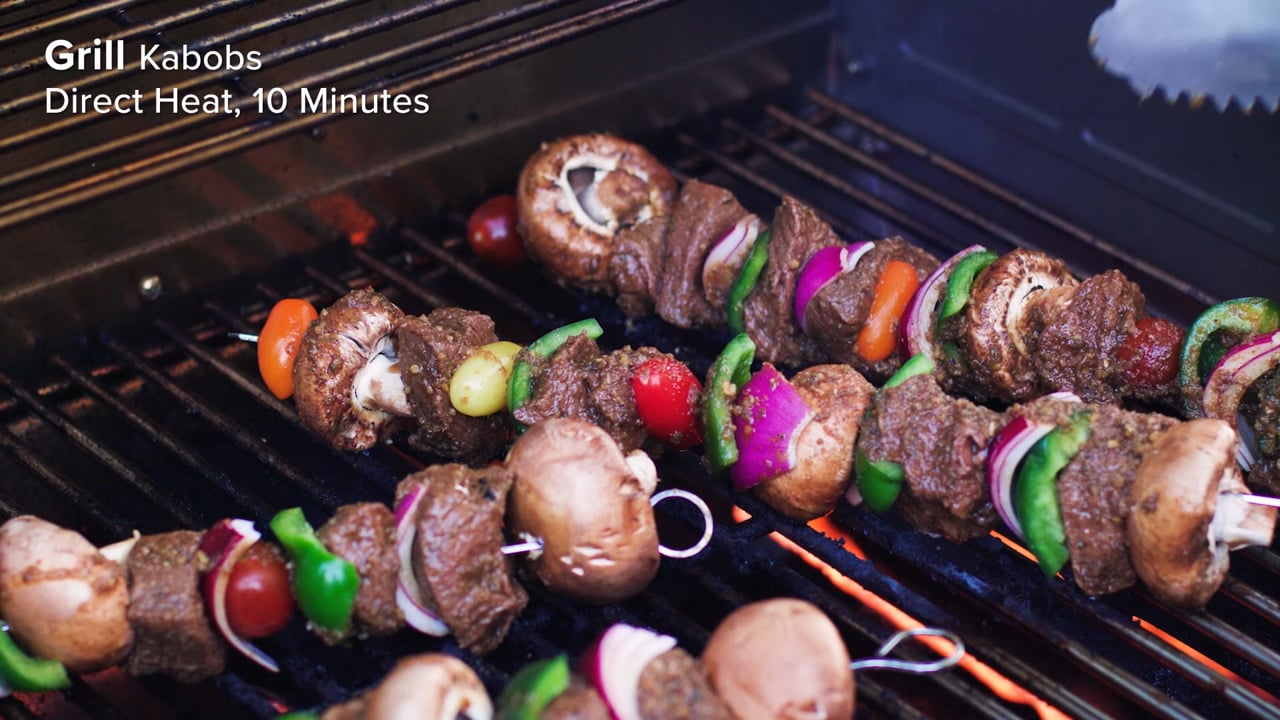 Weber Garlic Jalapeno Steak Kabobs with Tones Cajun Grilled