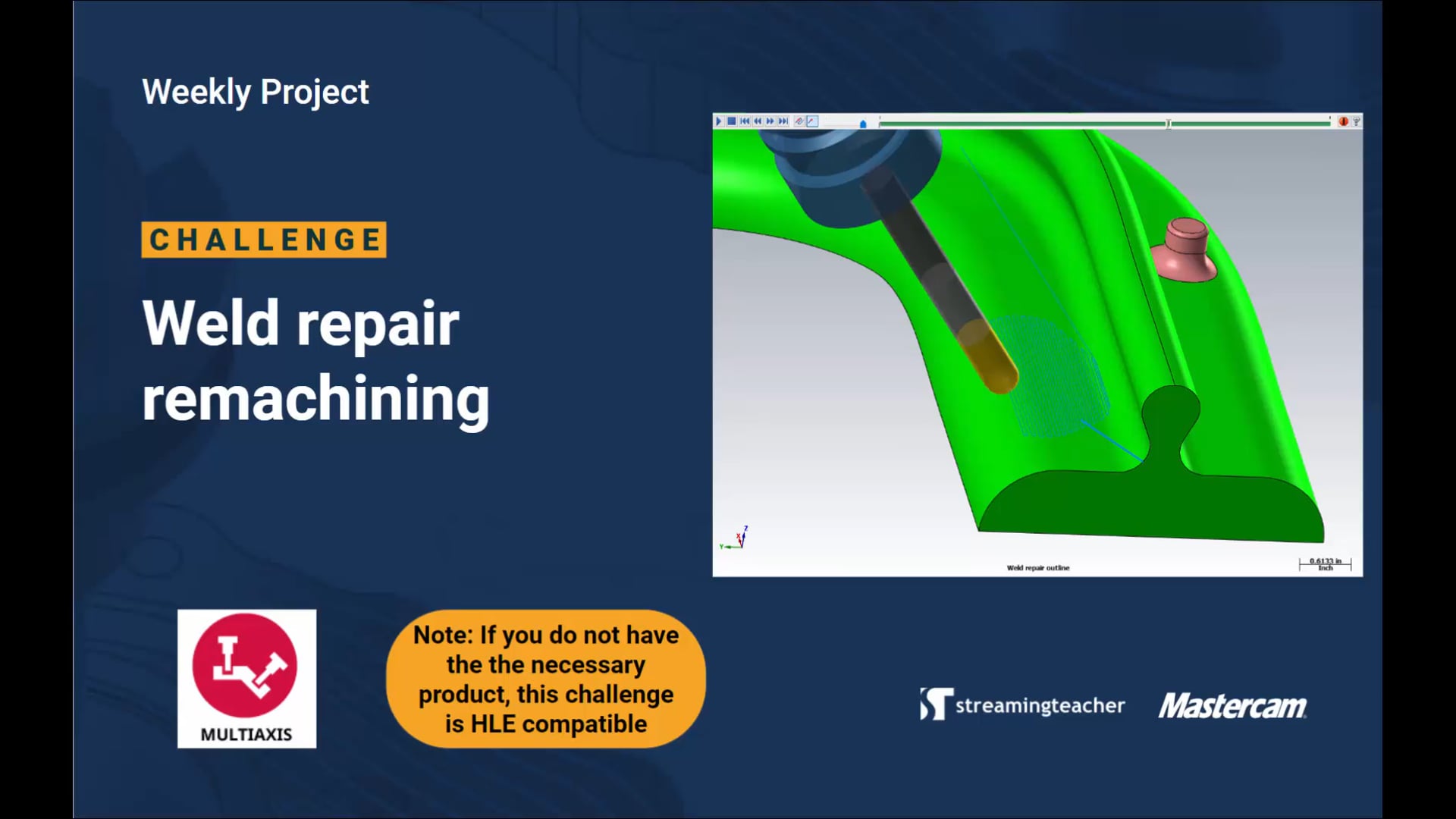 Weld repair remachining