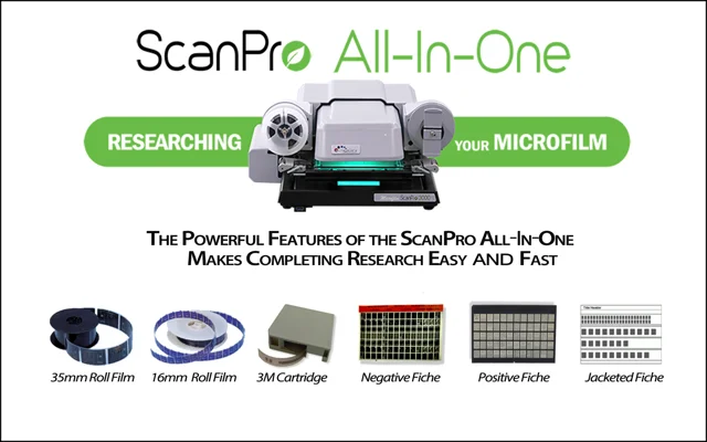 ScanPro 3500 All-In-One Microfilm Scanner