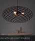 Video Lucide WOLFRAM - Pendant light - 100 cm - 3xE27 - Black