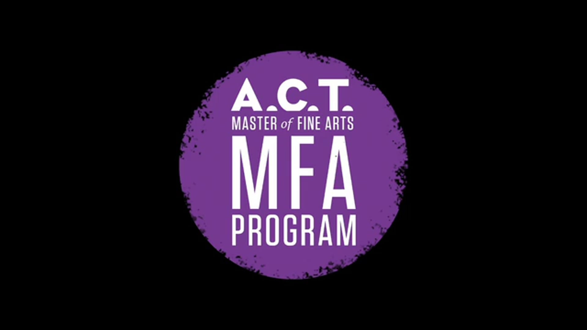 ACT MFA 2020 Showcase