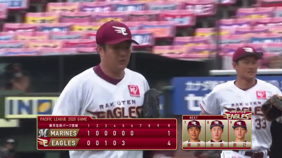 【6回表】今季初勝利へ!! イーグルス・石橋が6回1失点の好投を魅せる!! 2020/7/5 E-M