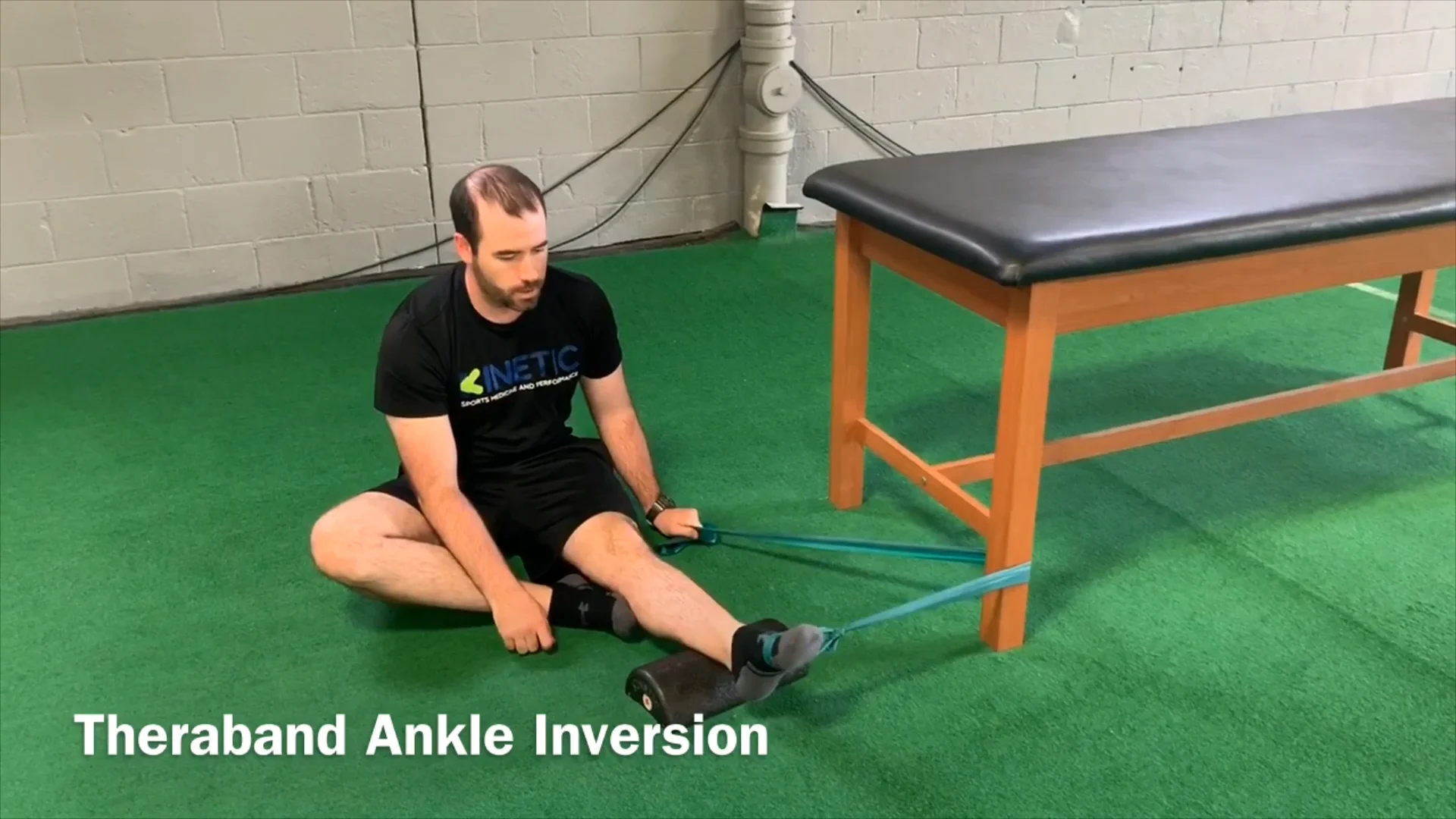 Ankle Inversion Eversion Towel Slide on Vimeo