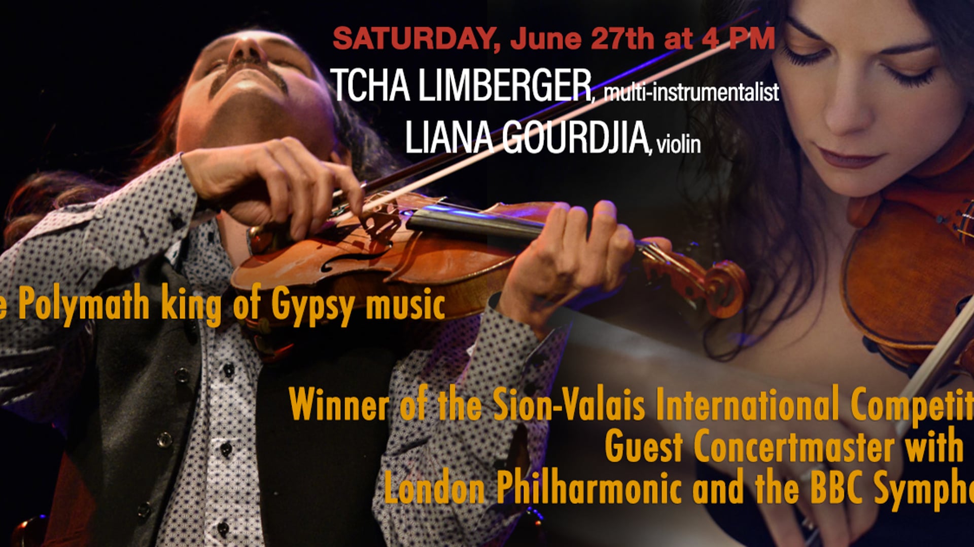 Live with Mainly Mozart, Episode 7-  Tcha Limberger, Multi-instrumentalist, Liana Gourdjia, Violin