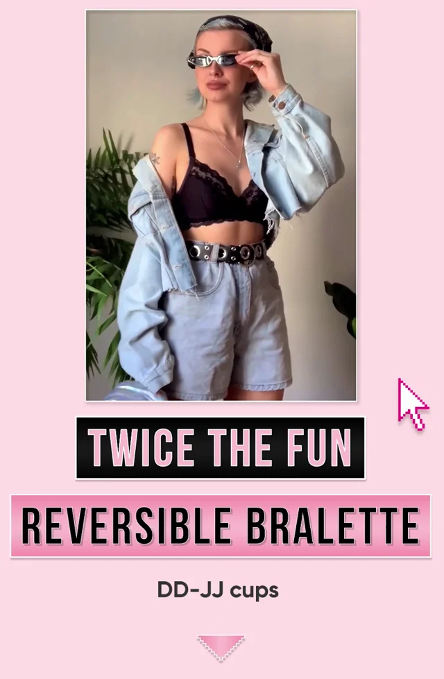 Curvy Kate Twice the Fun Reversible Thong White Pink – Brastop UK