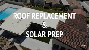 Aerial shots of Leasing Office Roofing Project