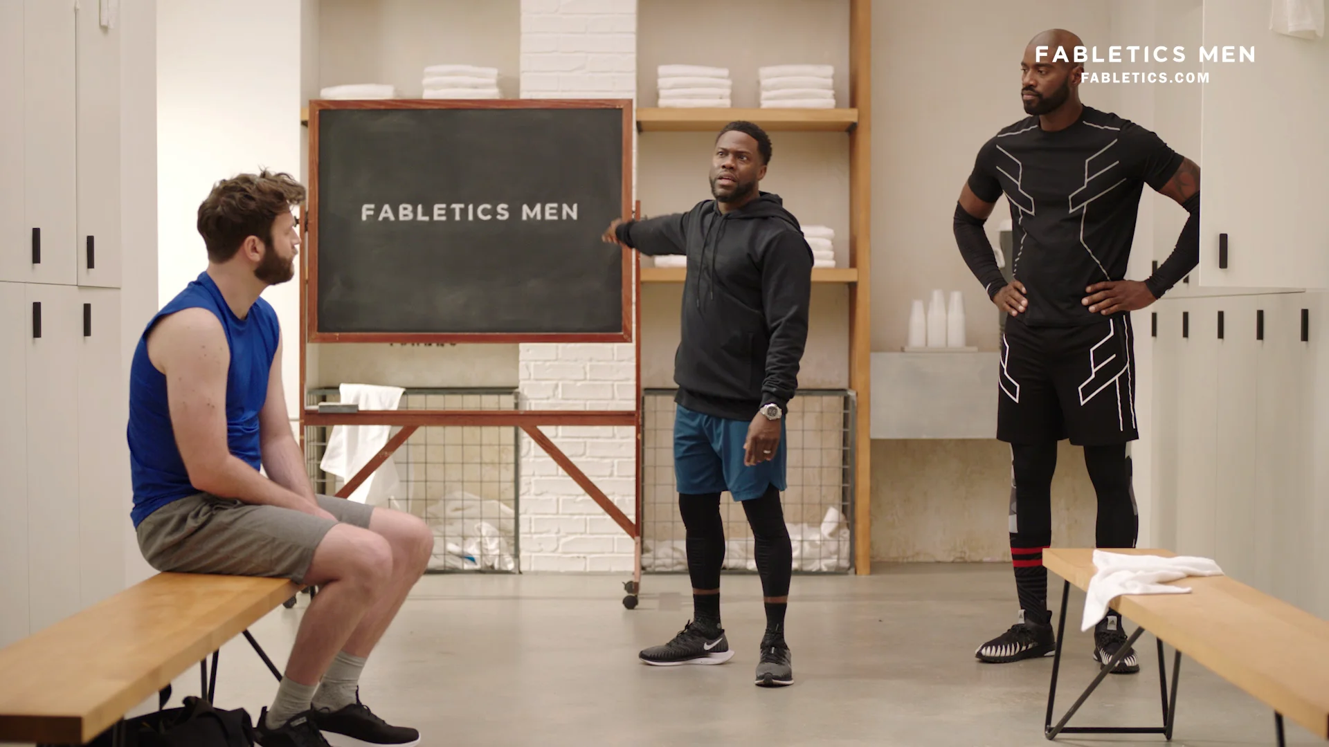 Fabletics Men - Kevin Hart Locker Room on Vimeo