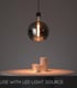 Video Julius Vintage Pendant Light - Ø 28cm - 1xE27 - Smoke Grey