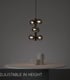 Video Tycho Retro Pendant Light - Ø 25.5cm- 6xG9 - Black