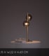 Video Tycho Retro Table Lamp - 2xG9 - Matt Gold