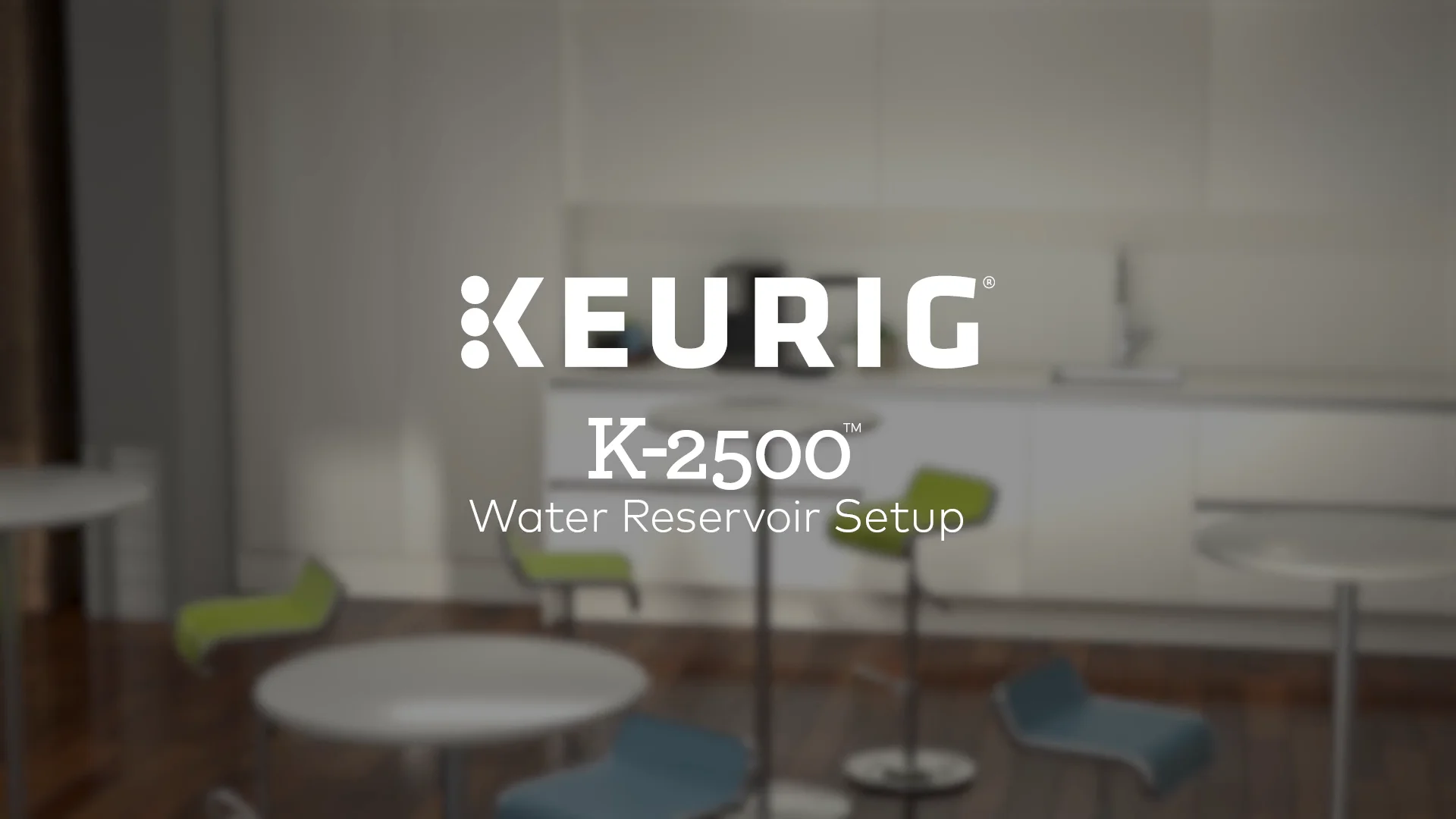 Keurig K2500 Single Serve Commercial Coffee Maker Water Reservoir