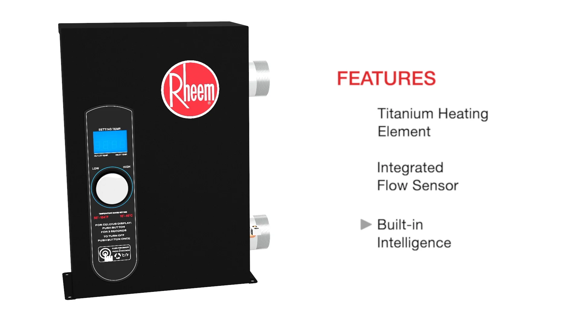 Rheem E3T Digital Pool u0026 Spa Heater on Vimeo