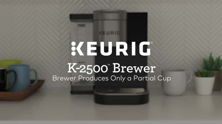 Keurig slow brew on sale and partial cup