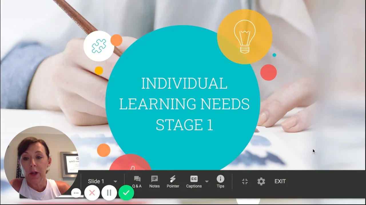 Stage 1_ Individual Learning Needs on Vimeo