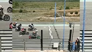 El pilot de motos, Alex Loza, estrena categoria pujant al podi