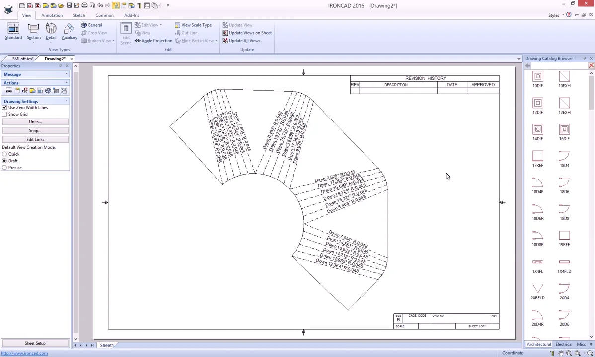 Sheet Metal Loft with Press Bends | IronCAD Tutorial