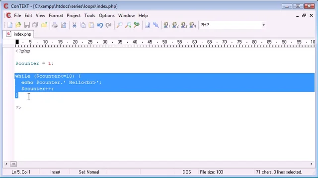 _Beginner PHP Tutorial - 26 - do while Loop_‏ on Vimeo