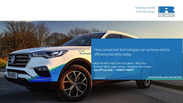 How connected technologies can achieve vehicle efficiency benefits today