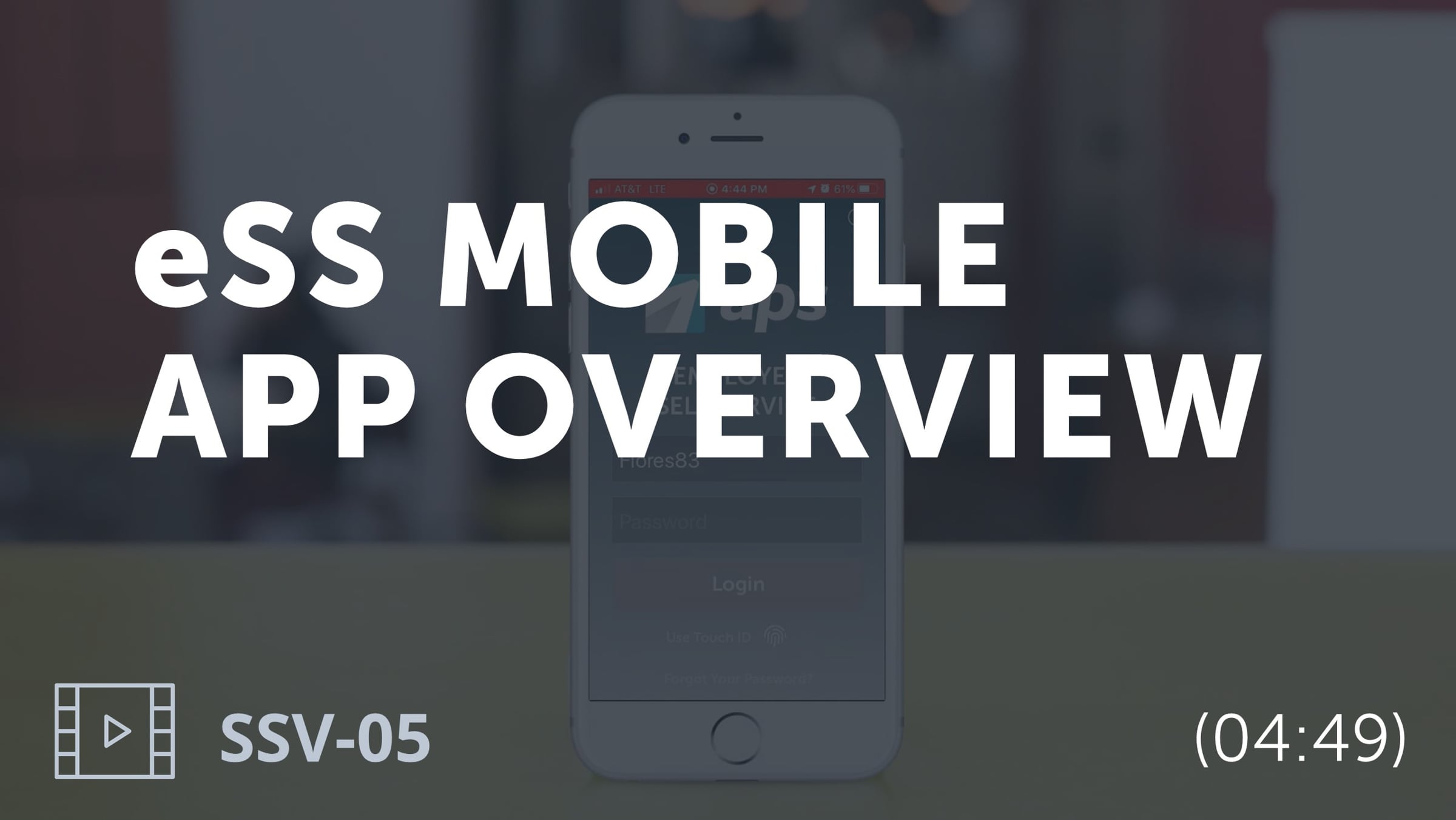 eSS Mobile App Overview