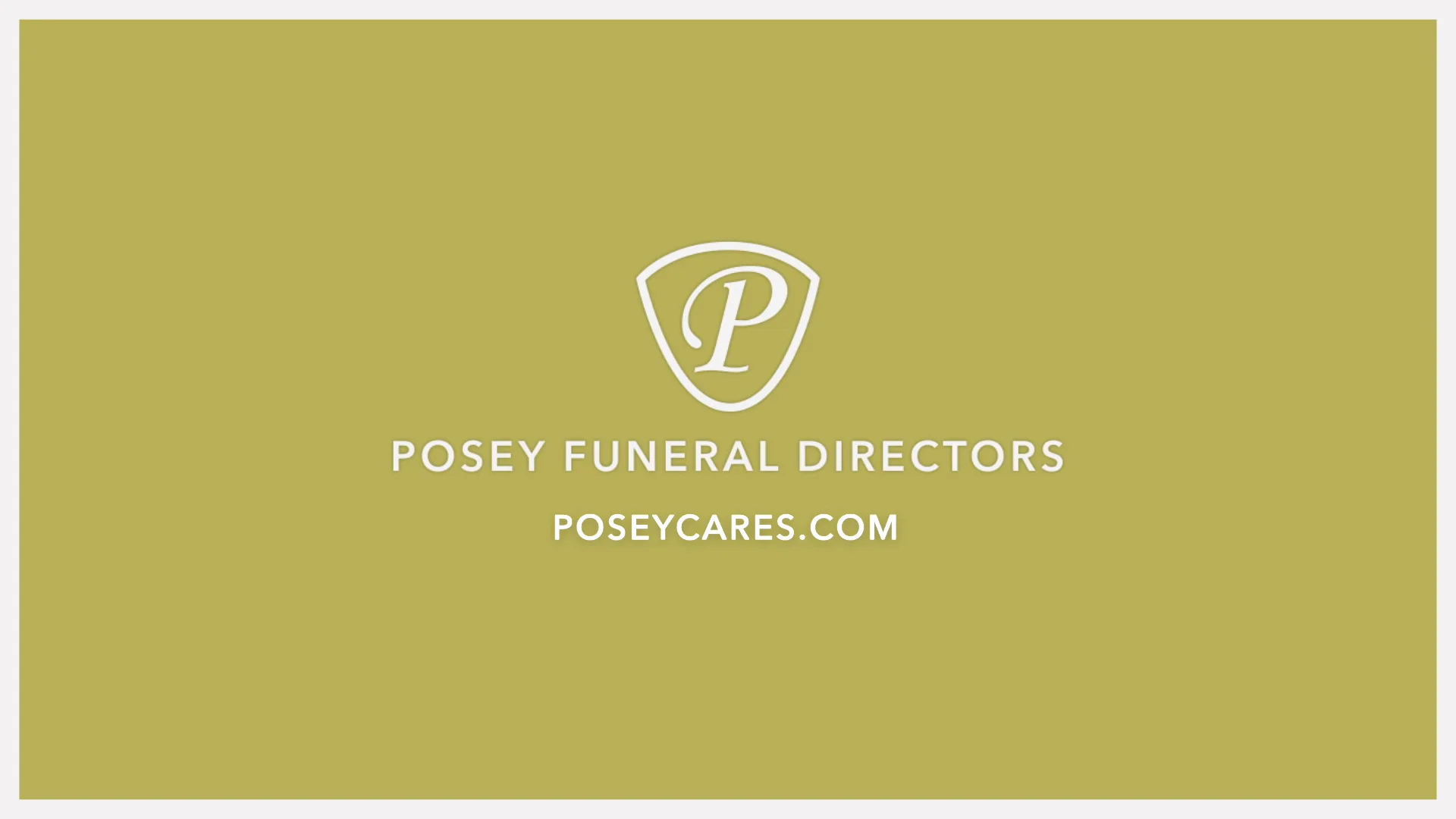 Posey Funeral Directors POSEY070120FeelGood on Vimeo