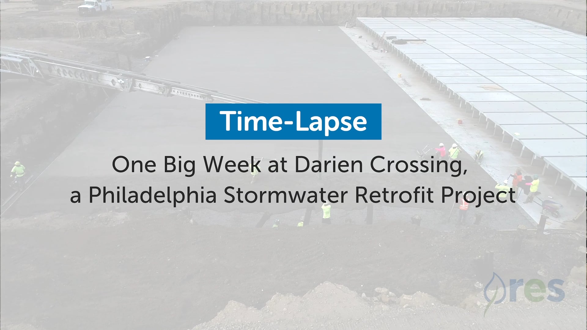 Time-Lapse: One big week at Darien Crossing, a Philadelphia stormwater retrofit project 