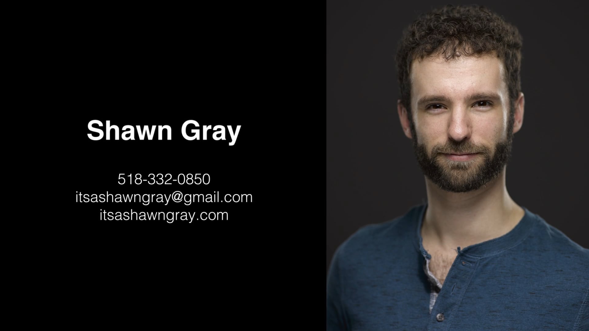 Shawn Gray - Theatre Acting Reel