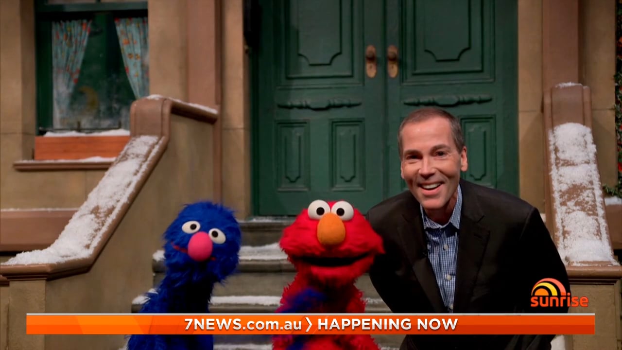 Sunrise On Set Of Sesame Street