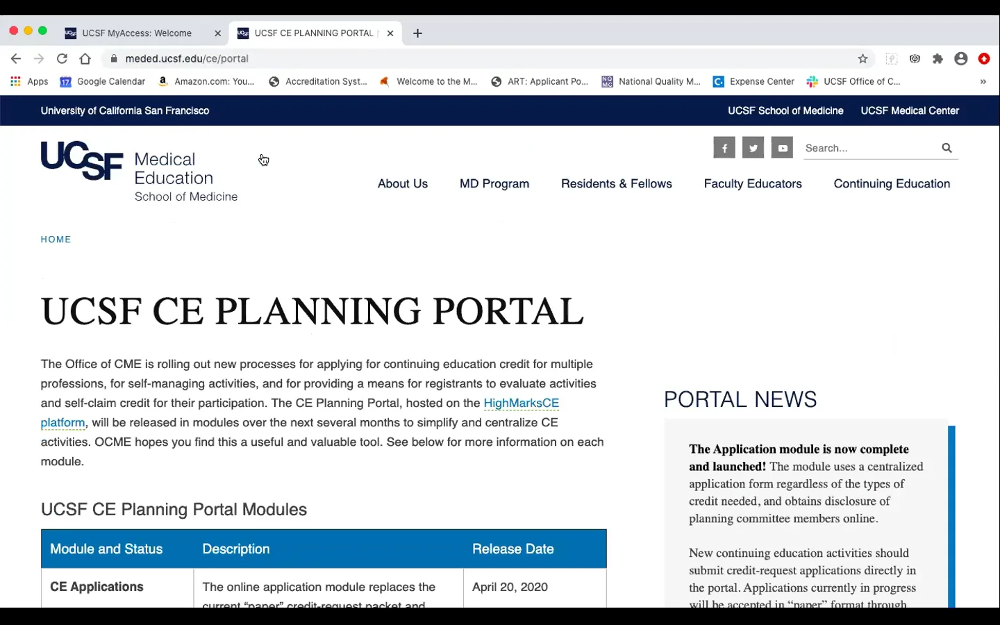 How to Access the CE Portal