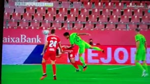 Valery Fernández provoca el penal de la victòria contra l'Almeria (1-0)