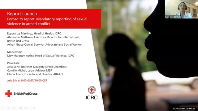 Report Launch of Forced to Report Mandatory reporting of sexual violence in armed conflict